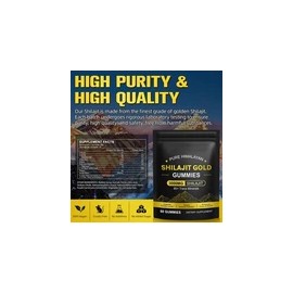 Pure Himalayan Shilajit Gold Gummies – No Added Sugar, Natural Energy, Vitality & Immunity Support by AshPure