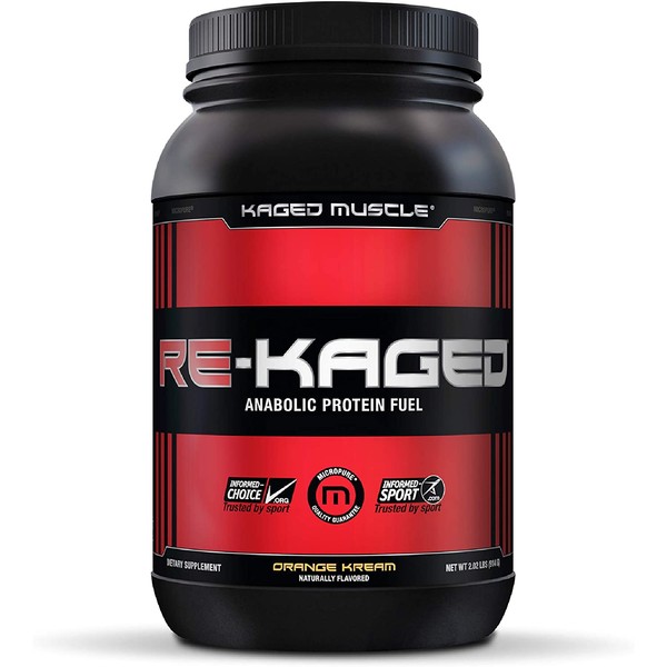 Post Workout Protein Powder, RE-KAGED Whey Protein Powder,Orange Kream - (packaging may vary)