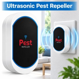 Ultrasonic Pest Repeller for Indoor Use – Plug-In Chemical-Free Pest Deterrent for Bedrooms, Kitchens, Offices & Garages
