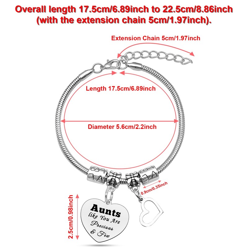 Auntie Gifts from Niece Aunt Bracelet Gifts Birthday Gift for