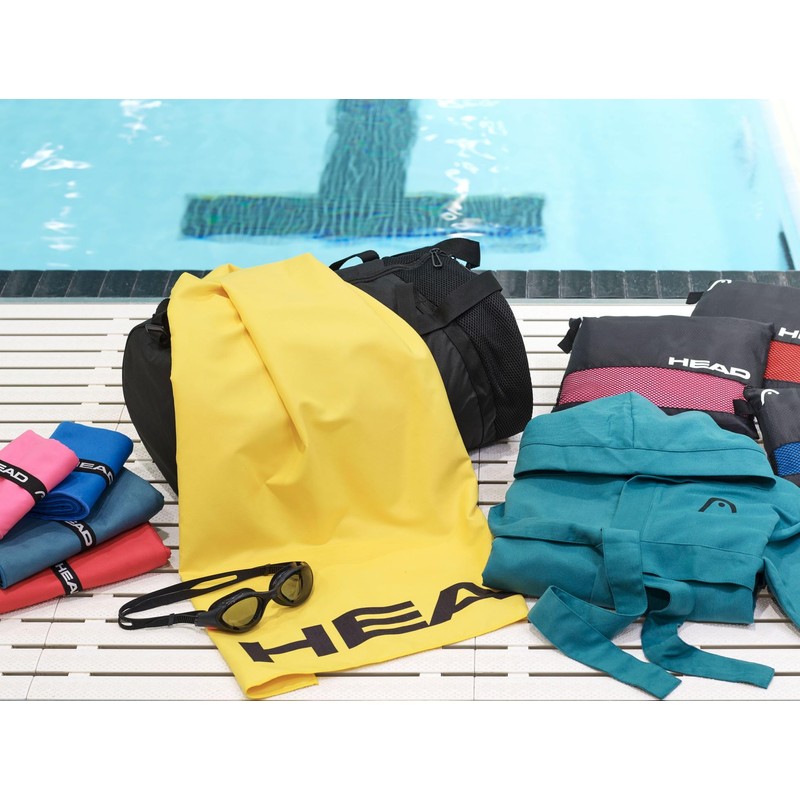 Head Active Microfibre Towel with Elastic, Lightweight Fitness Towel, Quick