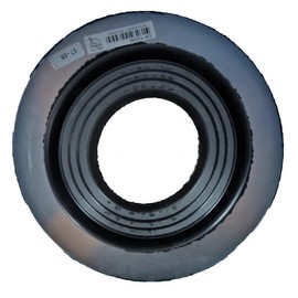 #2 (1-3/4"- 3-1/4") Round Black EPDM Flexible Pipe Flashing, Roof Jack, Pipe Booting Flashing (DF102B)