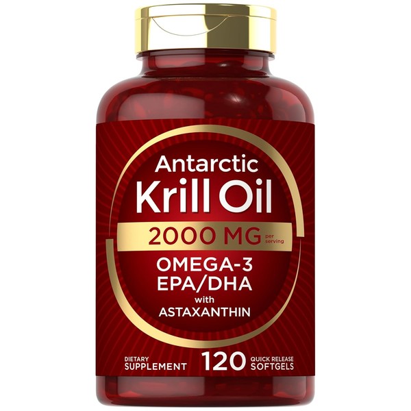Aceite de krill antrtico 2000 mg 120 cpsulas blandas Omega-3