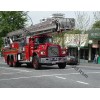 Mack R Model Tandem Snorkel Fire Engine Truck VTG Fire Photograph Print 8.5x11"