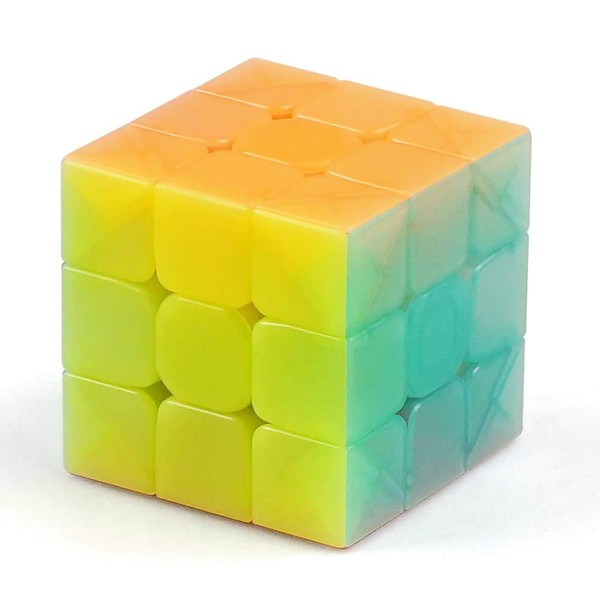 OJIN Warrior W 3x3 Cube Stickerless Cube 3x3x3 Jelly Color Design Smooth Puzzle