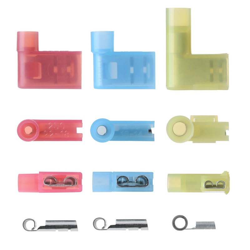 330 Pcs XHF Mix Nylon Female Male Spade Connectors 22-10