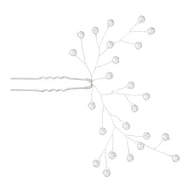 Baluue 1pc U-shaped Hairpin Handmade Bridal Hair Clip for Weddings Parties and Photo Props Elegant Hair Accessory for Women and Girls Sparkling Design