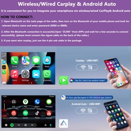 TOKANI 7-inch Touchscreen Car Radio Stereo with Wireless Carplay& Android Auto, Designed for Scion FR-S (2013-2016), tC (2005-2016), xB (2004-2015) and xD (2008-2014), Android 13 System, 4GB + 64GB