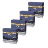 Renova 160 Square Dark Blue Burgundy Luncheon Paper Napkins -