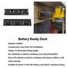 Power Tool Battery Holder Set 3 Hole Mount Ready Dock