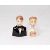 Ceramic Bride and Groom Salt and Pepper Shakers Set 2