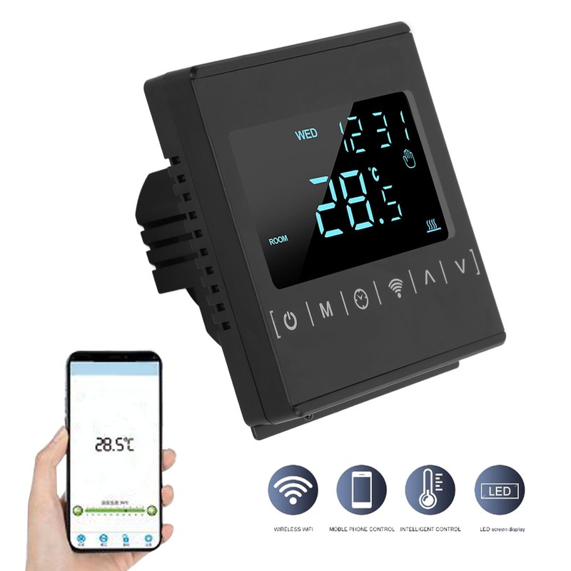 MH1823 Wifi Bluetooth Thermostat Smart LCD APP Voice Control Temperature