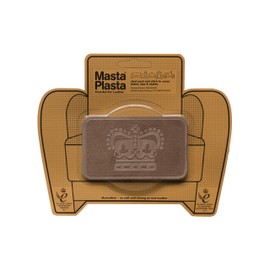 MastaPlasta Premium Wildleder Flicken Selbstklebend - Braun Wildleder - 10cm x 6cm. Design: Krone. Dekoration oder Reparatur für Sofas, Autositze, Handtaschen, Jacken