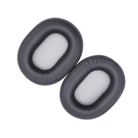 FELTECHELECTR 1pc Sponge Earphone Ultra Comfortable Leather Earmuff Replacement for Headphones Noise Blocking Flexible Black