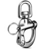 2Pcs316 Stainless Steel Swivel Snap Shackle ，Marine Quick Release Boat