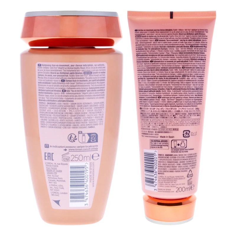 Kit Kerastase Discipline, 2 Unidades, Champú De 250 Ml Y