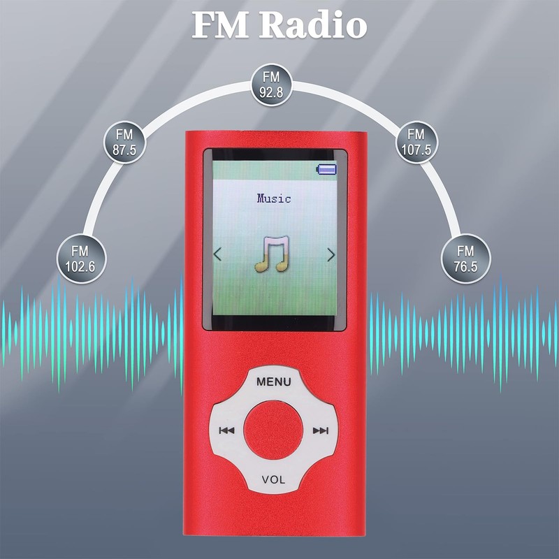 MP3 Player with Bluetooth 5.0, Portable MP3 Music Player with