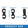 A ABSOPRO Bike Brake Cable Clip S Style Clamp Plastic