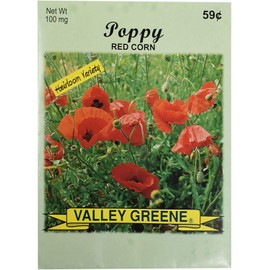 Set of Flower Seed Packets! Flower Seeds in Bulk - Great for Creating The Garden of Your Dreams! (100, Poppy - Red Corn)
