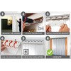 Acepunch Strip Curtain Hardware PVC Universal Mount Hanger Easy to