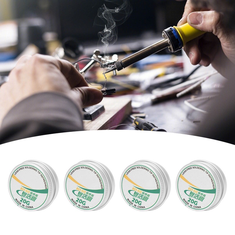 4Pcs Soldering Tip Refresher Clean Paste Tin Powder Resurrection Paste