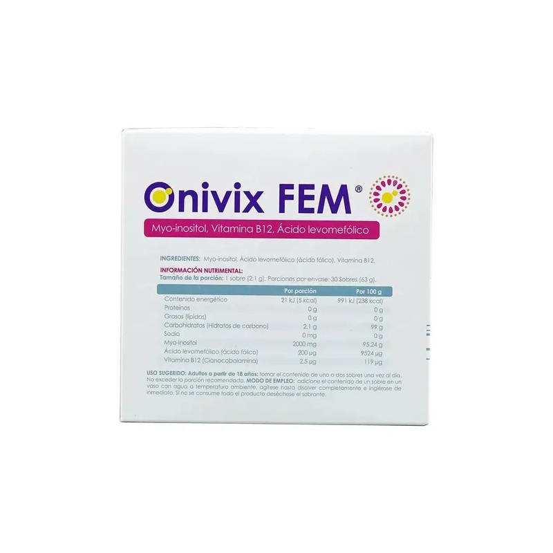 Onivix Fem Con 30 Sobres De 2.1 G Suplemento Alimenticio
