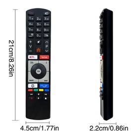 Ersatz RC4318/ RC4318P Fernbedienung für Telefunken Finlux Vestel Edenwood 4K Ultra HDTV