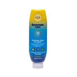 Beach Vibes - Protector Solar Crema 30 FPS 240 ml Fórmula enriquecida con Vitamina E, altamente humectante, resistente al agua y al sudor, previene quemaduras y protege tu piel de los rayos UVA/UVB.