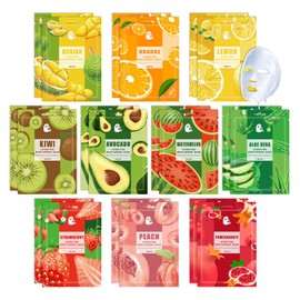 20PCS Face Masks Variety Set,Lightweight Long Lasting Hydrating Sheet Mask,Moisturizing Face Masks Set,Facial Mask Gift Set Suitable for All Skin Types A