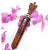 Jet International Mahogany Obsidian Angel Chakra Wand Stick Approx. 6.5