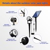 APONUO Solar Spot Lights Outdoor 2-in-1 Solar Landscape Lighting Dusk