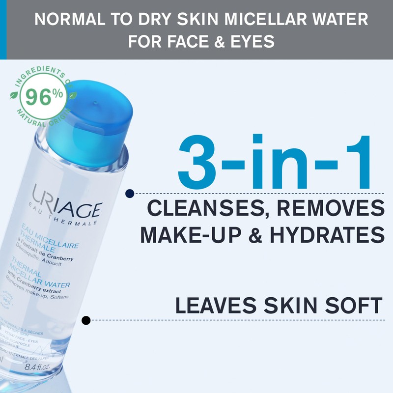 Uriage Micellar Thermal Water for Normal to Dry Skin -