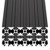 GASHER 10PCS Aluminum Extrusion Black 1000mm T Slot 2020 Aluminum