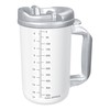 Drinking Mug, 20 oz. Clear Cup/Granite Lid Plastic Reusable, TM-20
