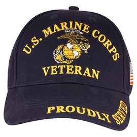 Trendy Zone 21 USMC - Gorra unisex para hombres y mujeres, color negro, Azul marino, One Size-Medium