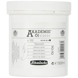 Schmincke Akademie® Oil Colour Fine Artist Oil Paints, Titanium White, 500 ml