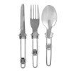 Outdoor Portable Tableware Set Folding Stainless Steel Spoon Fork Knife