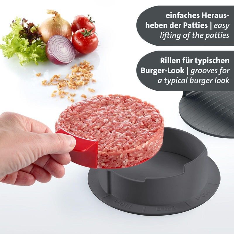 Westmark Hamburger Maker with Lifting Device + 80 Pieces Burger