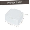 Ciieeo 2pcs Cotton Swab Storage Box Lid Pp Organizer for