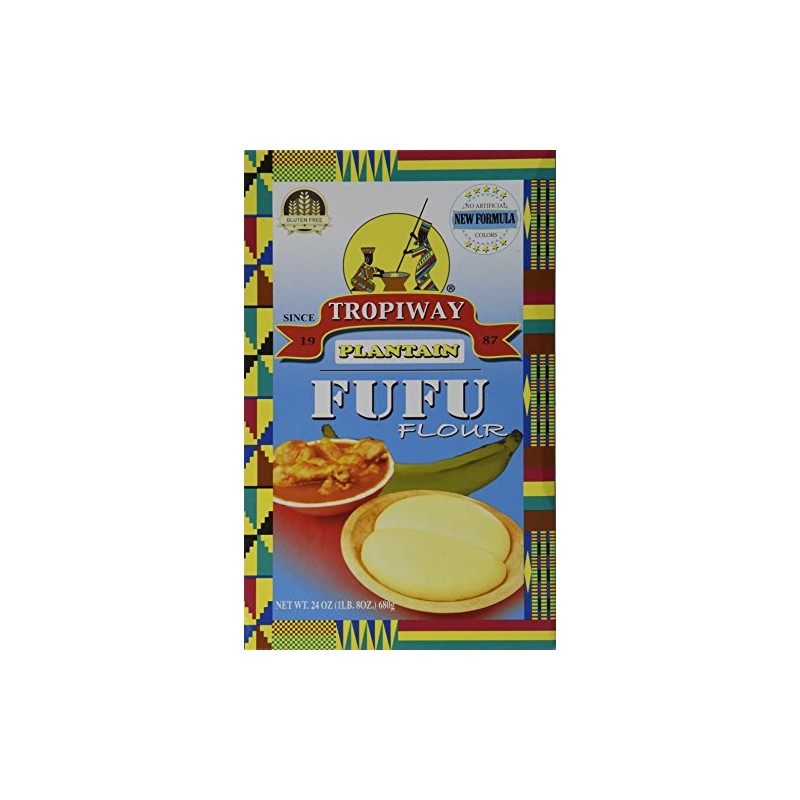 Plantain Fufu Flour 24oz Pack of 2