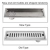 Large Flow Stainless Steel Rectangle Shower Floor Drain Bathroom Drainage