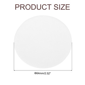uxcell 600Pcs Coffee Filters, 64mm Disposable Round Paper Filter White for Home Office Use Pour Over and Drip Coffee Maker