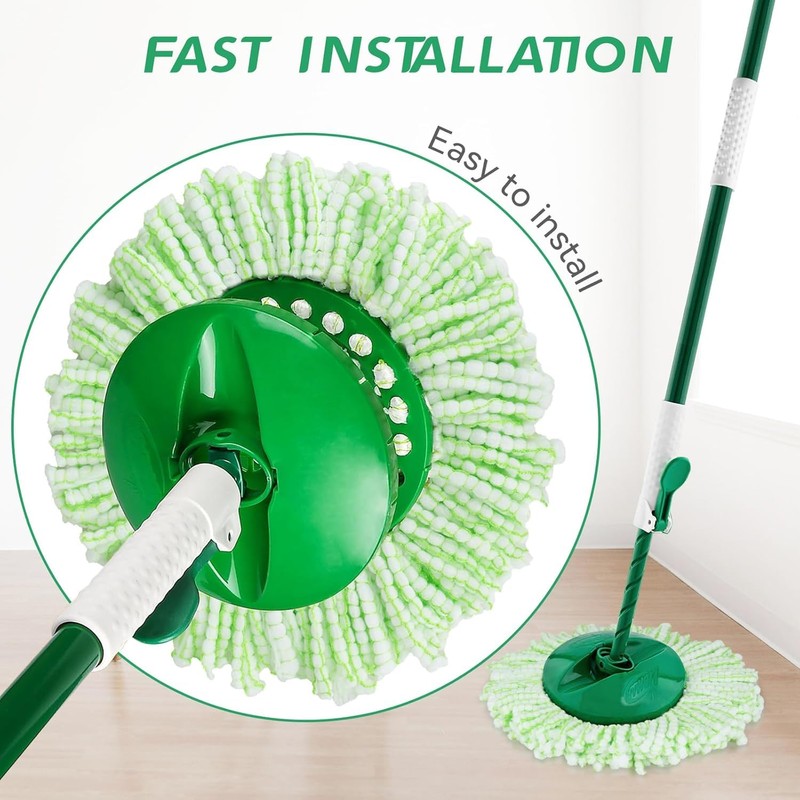 Mop Head Replacement for Libman Tornado Spin Mop System, Resuable