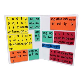 Foam Phonics Magnetic Foam Reading Tiles with Folding Magnetic Board –Homeschool and Classroom Portable Magnetic Manipulative Set (Second Grade)