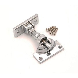 Brighton Victorian Brass/Chrome SASH Screw Down Wedge Window Fastener (Polished Chrome)