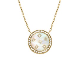 Fossil Women's Gold-Tone Stainless Steel Necklace, JF04865710