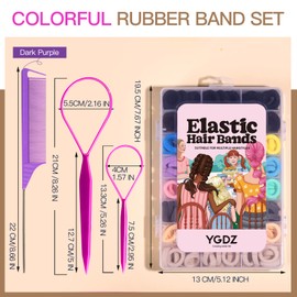 Baby Hair Ties, YGDZ 280 PCS Cotton Toddler Hair Ties, Seamless Soft Small Elastics Hair Bands with Organizer Box, Hair Accessories for Girls, Toddler, Kids, Mini Ponytail Holders…