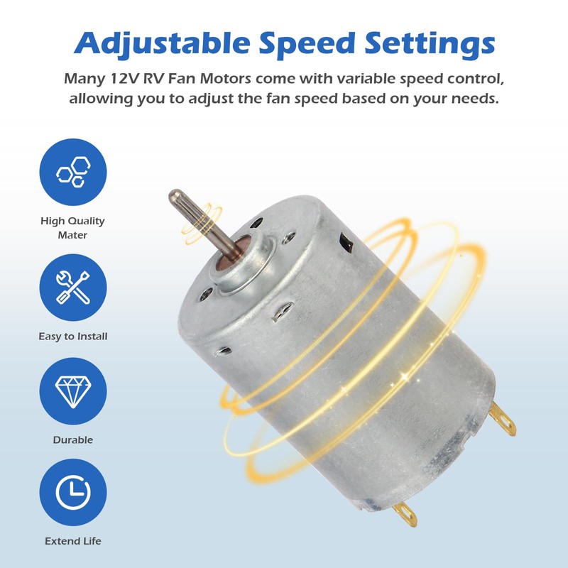 Replacement BVD0218-00 Fan Motor 12V DC for Ventadome RV Roof