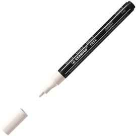 Acrylic Marker - STABILO Free Acrylic - Pack of 3 - White - 3 Different Tips