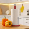 Relaxdays Standing Kitchen Roll Holder, Metal Roll Holder with Roll